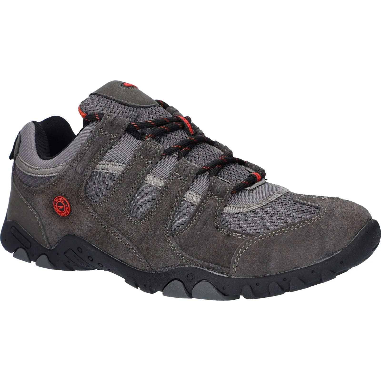 Hi-Tec Mens Quadra II Suede Hiking Trainers - Grey sold by The Foot Factory product image thumbnail 2