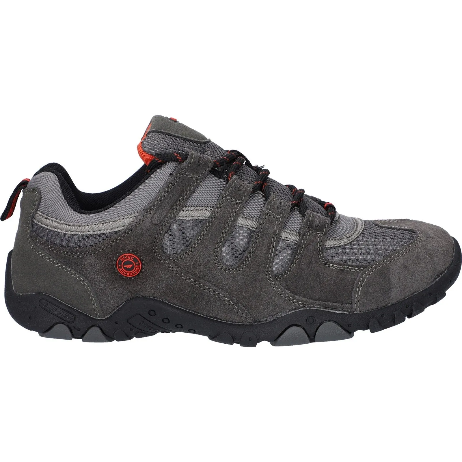 Hi-Tec Mens Quadra II Suede Hiking Trainers - Grey sold by The Foot Factory