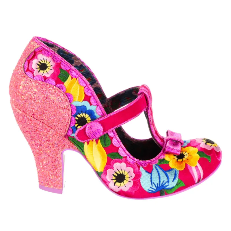 Irregular Choice Womens Pretty Pansy High Heel - Pale Pink sold by The Foot Factory