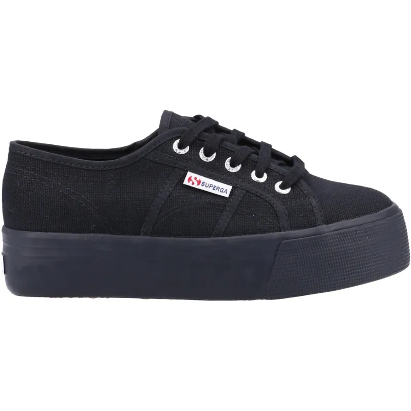 Superga Womens 2790 Linea Up And Down Platform Trainers - Black sold by The Foot Factory