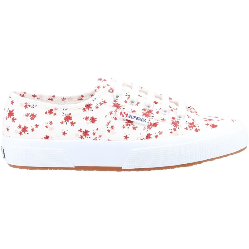 Superga Womens 2750 Print Trainer - White sold by The Foot Factory