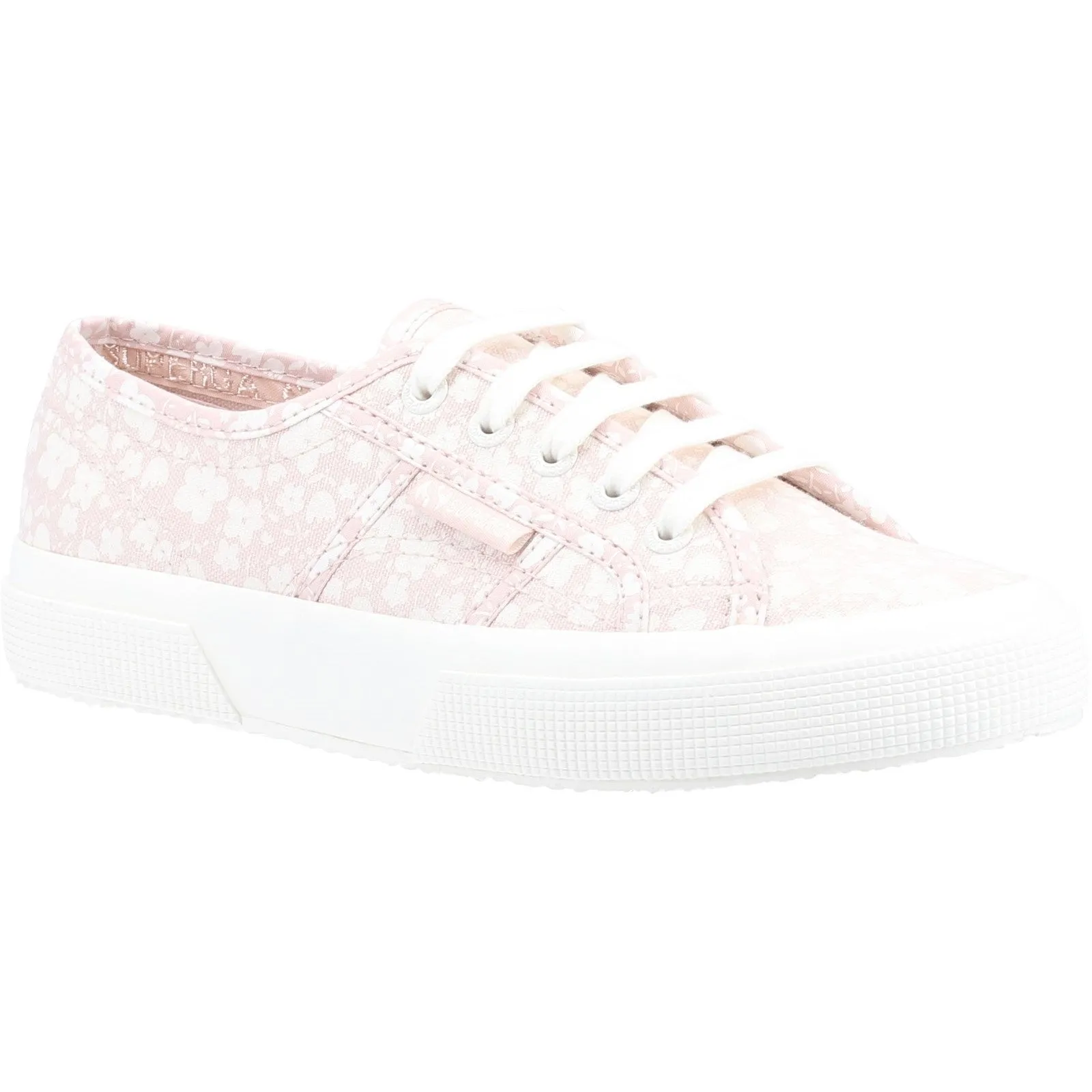 Superga Womens 2750 Floral Print Trainers - Pink sold by The Foot Factory product image thumbnail 2