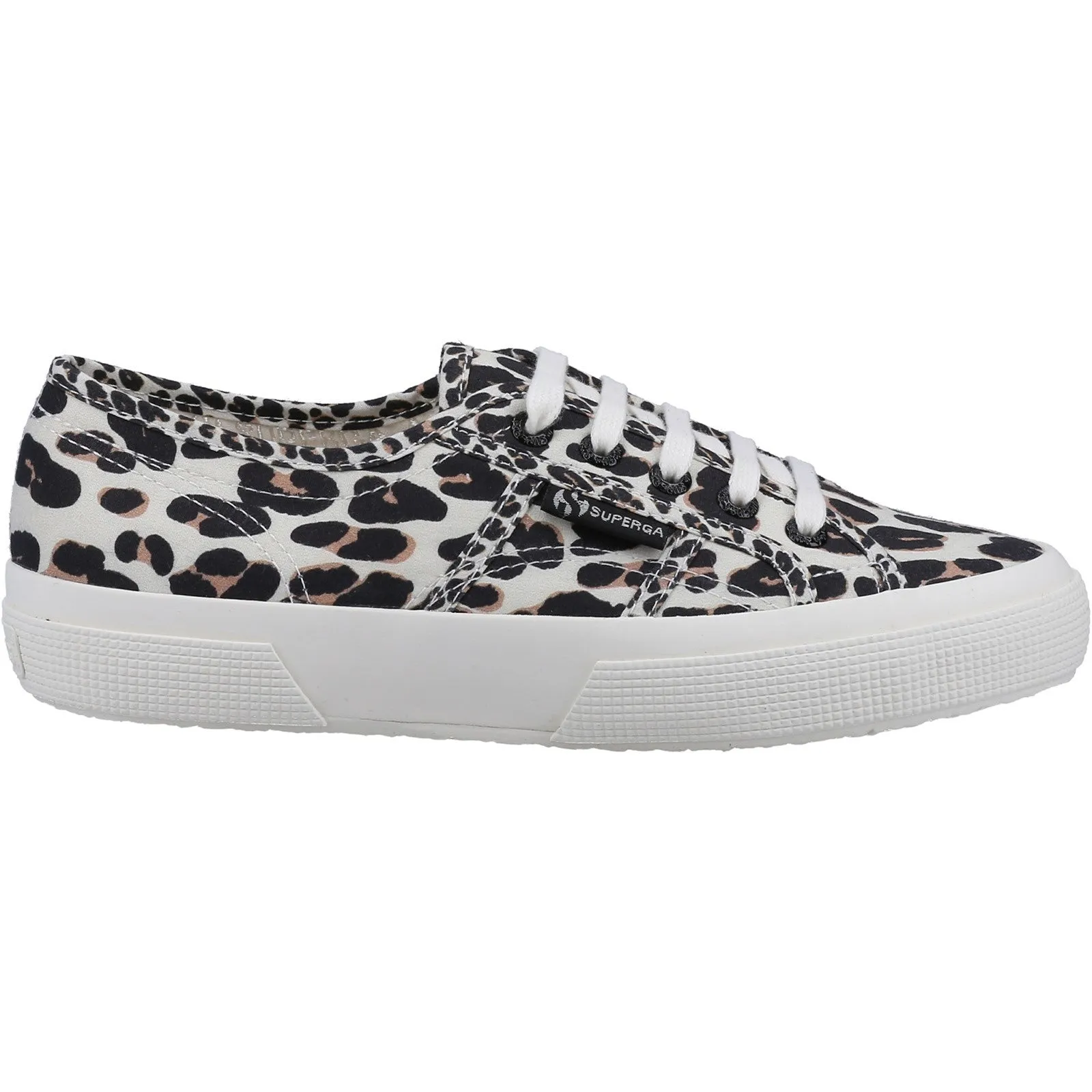 Superga Womens 2750 Light Leopard Trainers - Beige sold by The Foot Factory