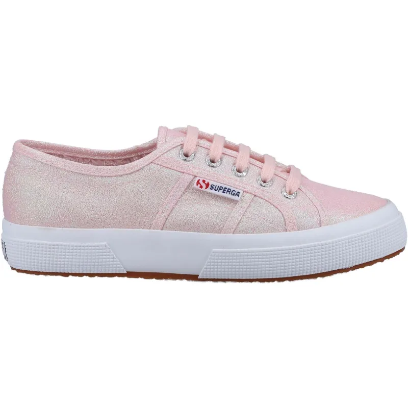 Superga Womens 2750 Lamé Trainers - Pink sold by The Foot Factory