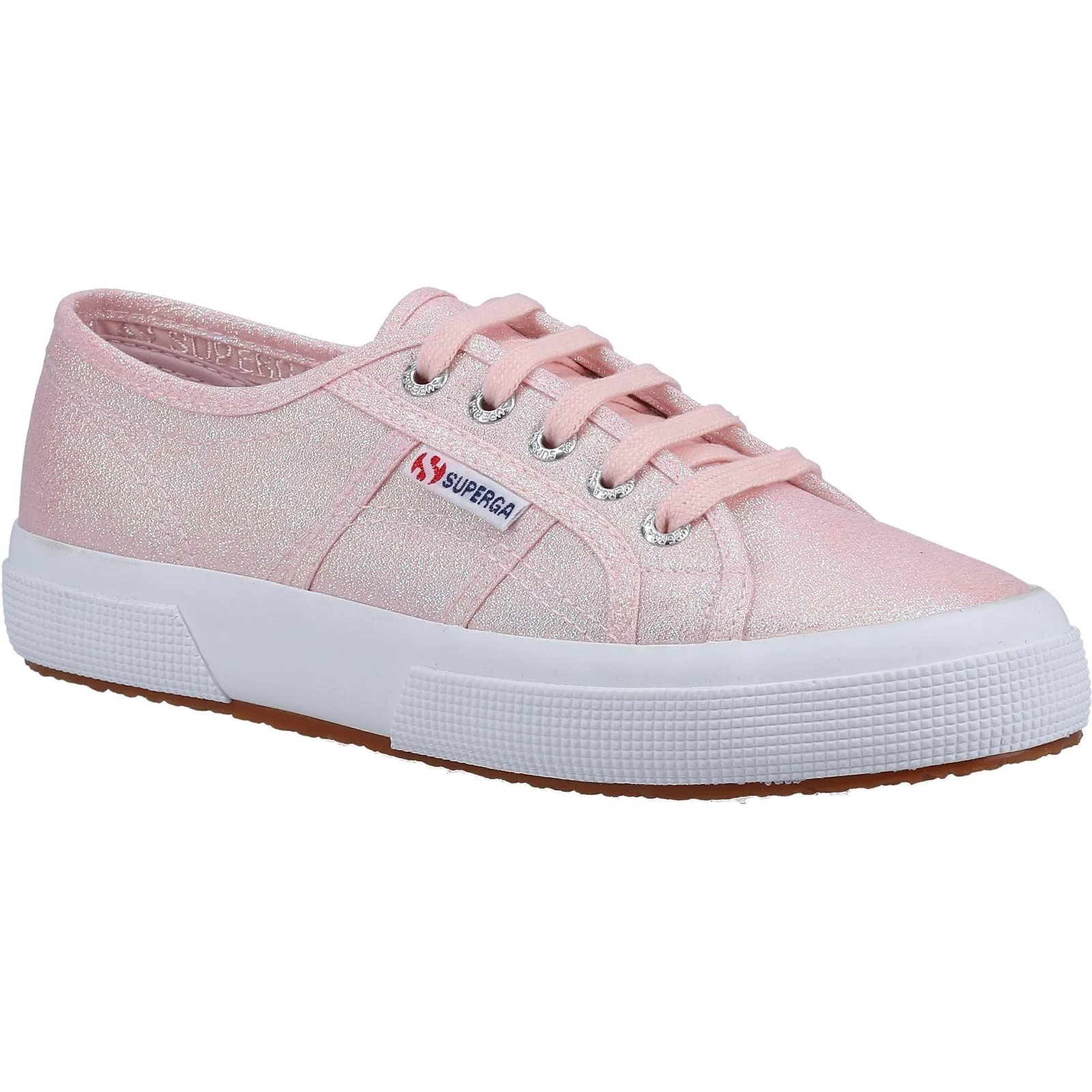 Superga Womens 2750 Lamé Trainers - Pink sold by The Foot Factory product image thumbnail 2