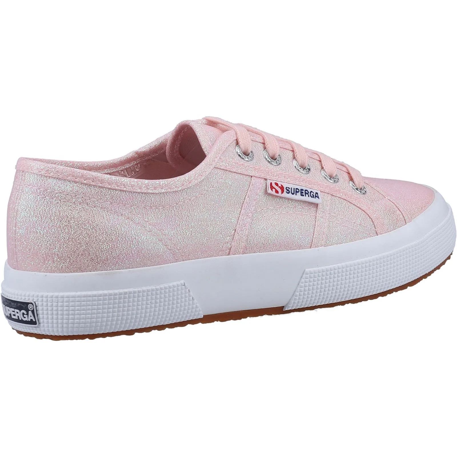 Superga Womens 2750 Lamé Trainers - Pink sold by The Foot Factory product image thumbnail 3