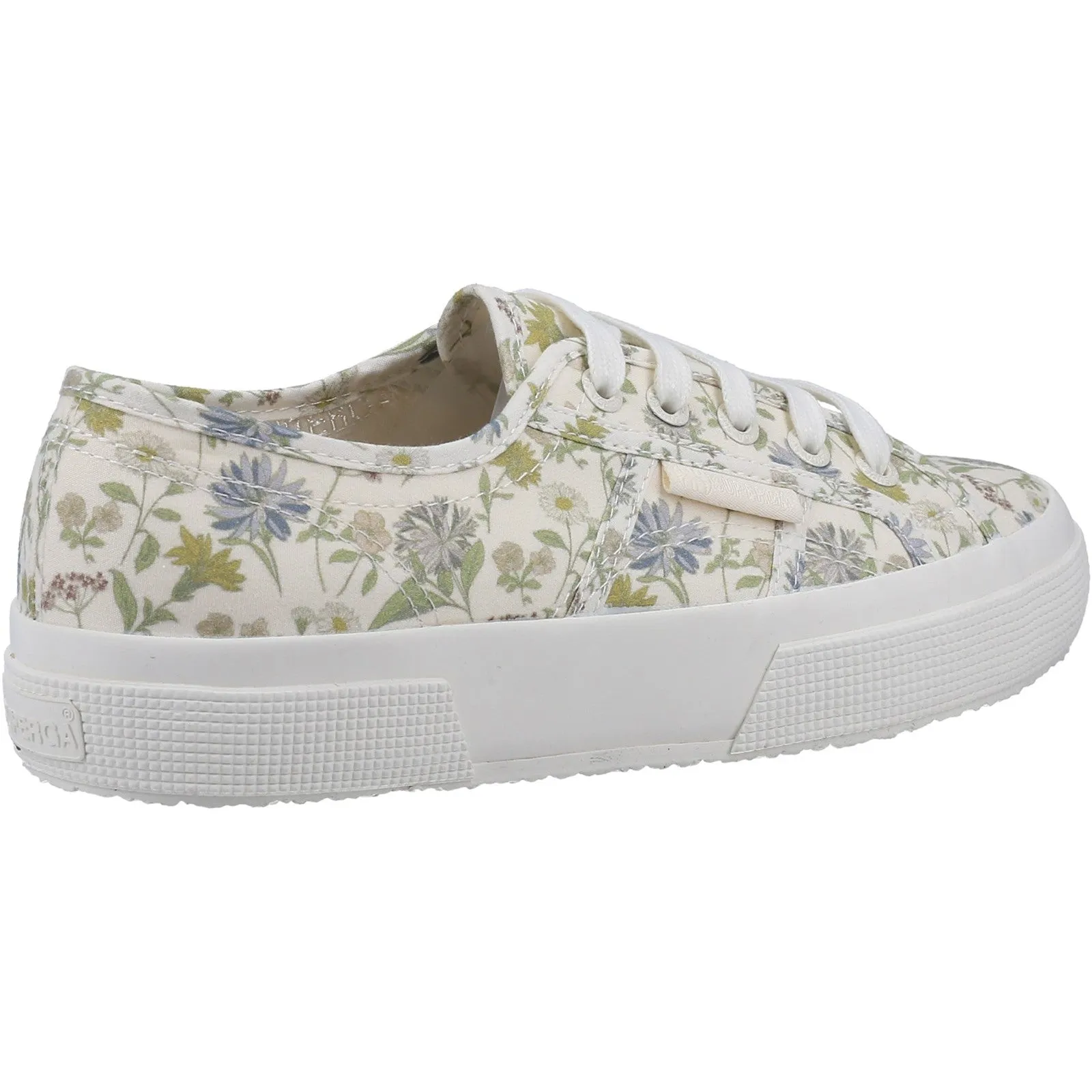 Superga Womens 2750 Floral Print Trainers - Light Olive sold by The Foot Factory product image thumbnail 3