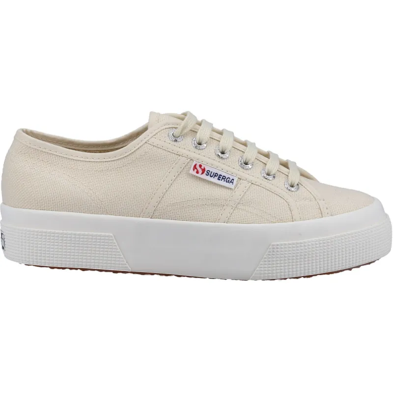 Superga Womens 2740 Platform Trainers - Beige sold by The Foot Factory