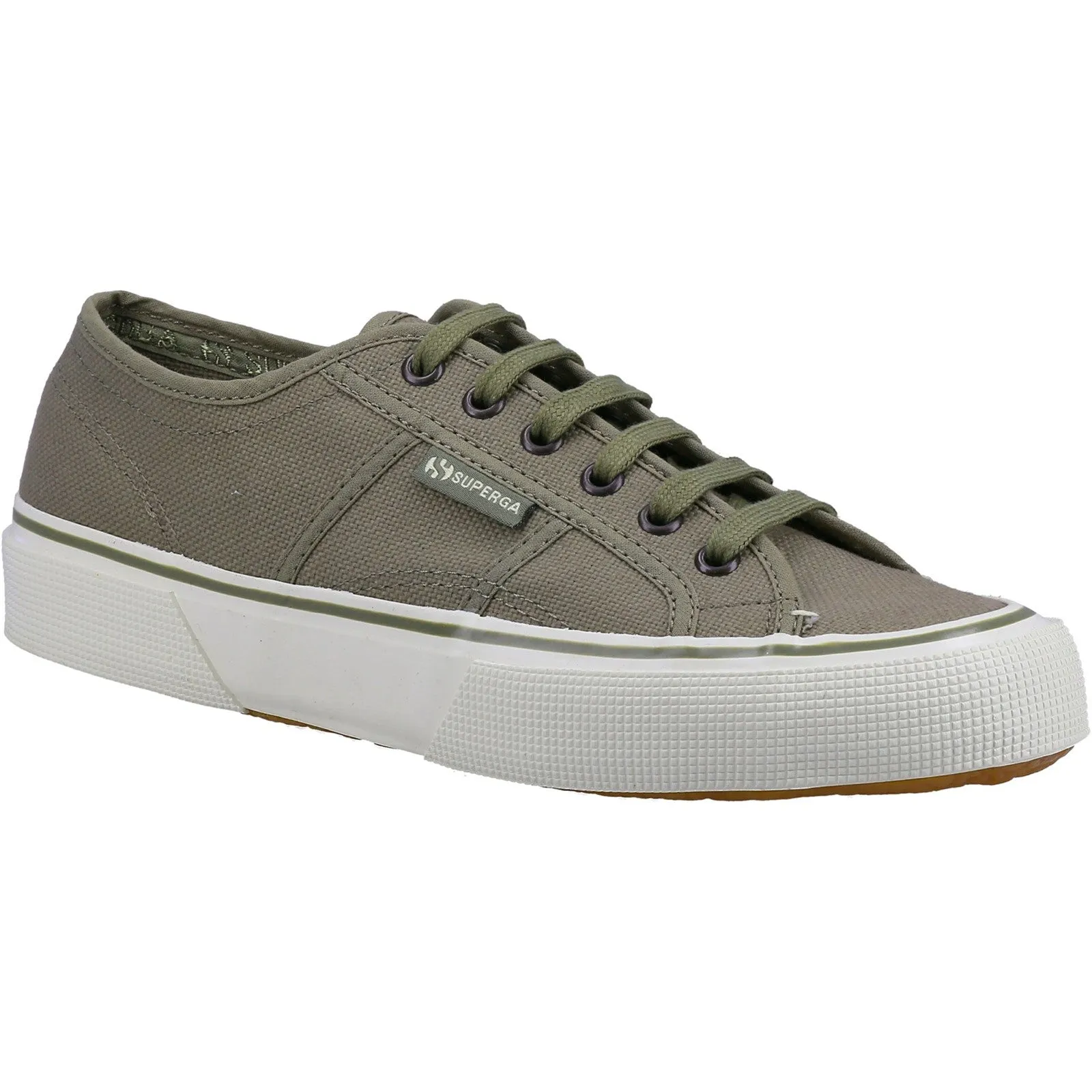 Superga Mens 2490 Bold Trainers - Khaki sold by The Foot Factory product image thumbnail 2