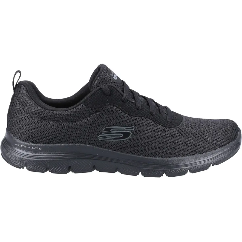 Skechers Womens Flex Appeal 4.0 Brilliant View Trainers - Black sold by The Foot Factory