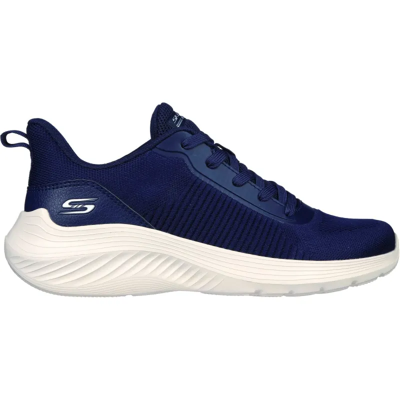 Skechers Womens Bobs Squad Waves Trainers - Navy sold by The Foot Factory