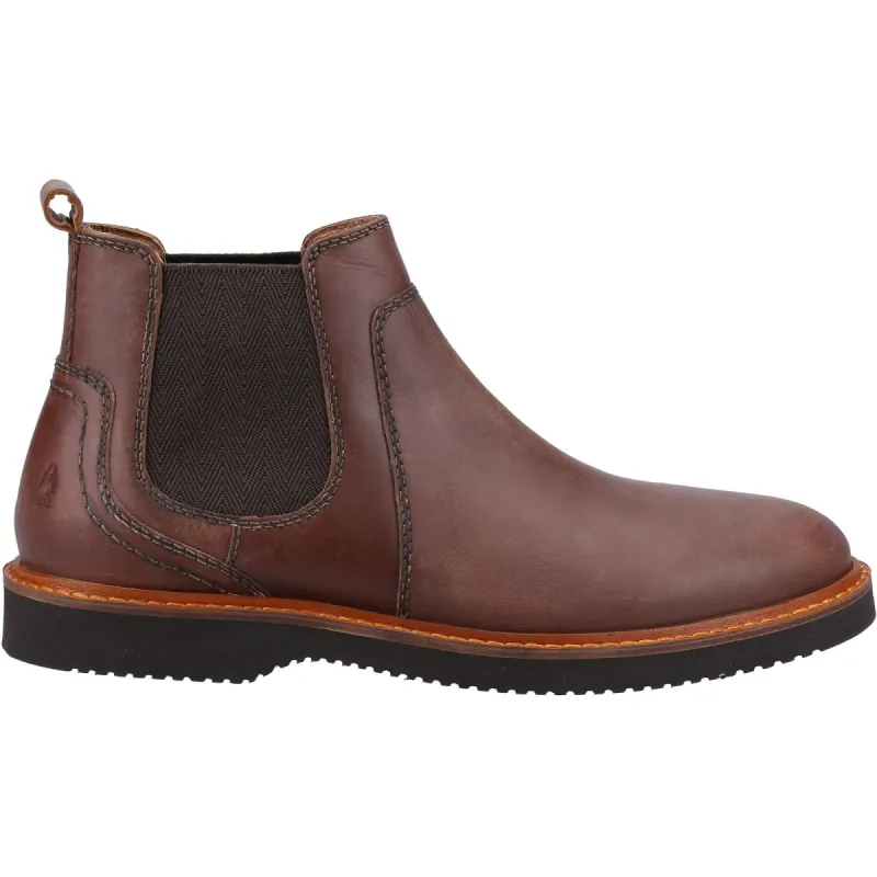 Hush Puppies Mens Warren Leather Chelsea Boots - Brown made by Hush Puppies