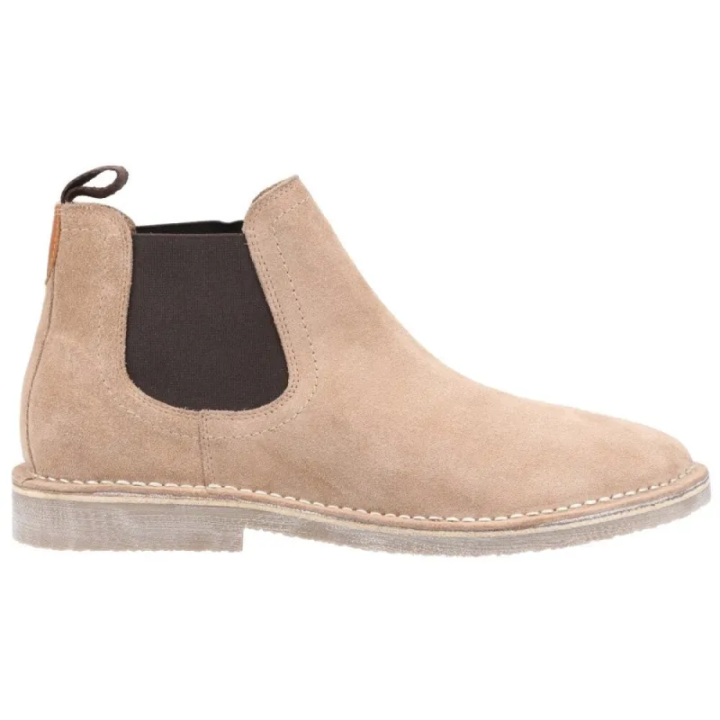 Hush Puppies Mens Shaun Suede Chelsea Boots - Light Brown made by Hush Puppies