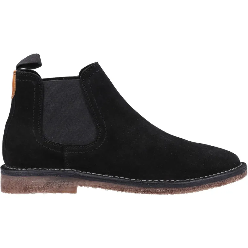 Hush Puppies Mens Shaun Suede Chelsea Boots - Black sold by The Foot Factory