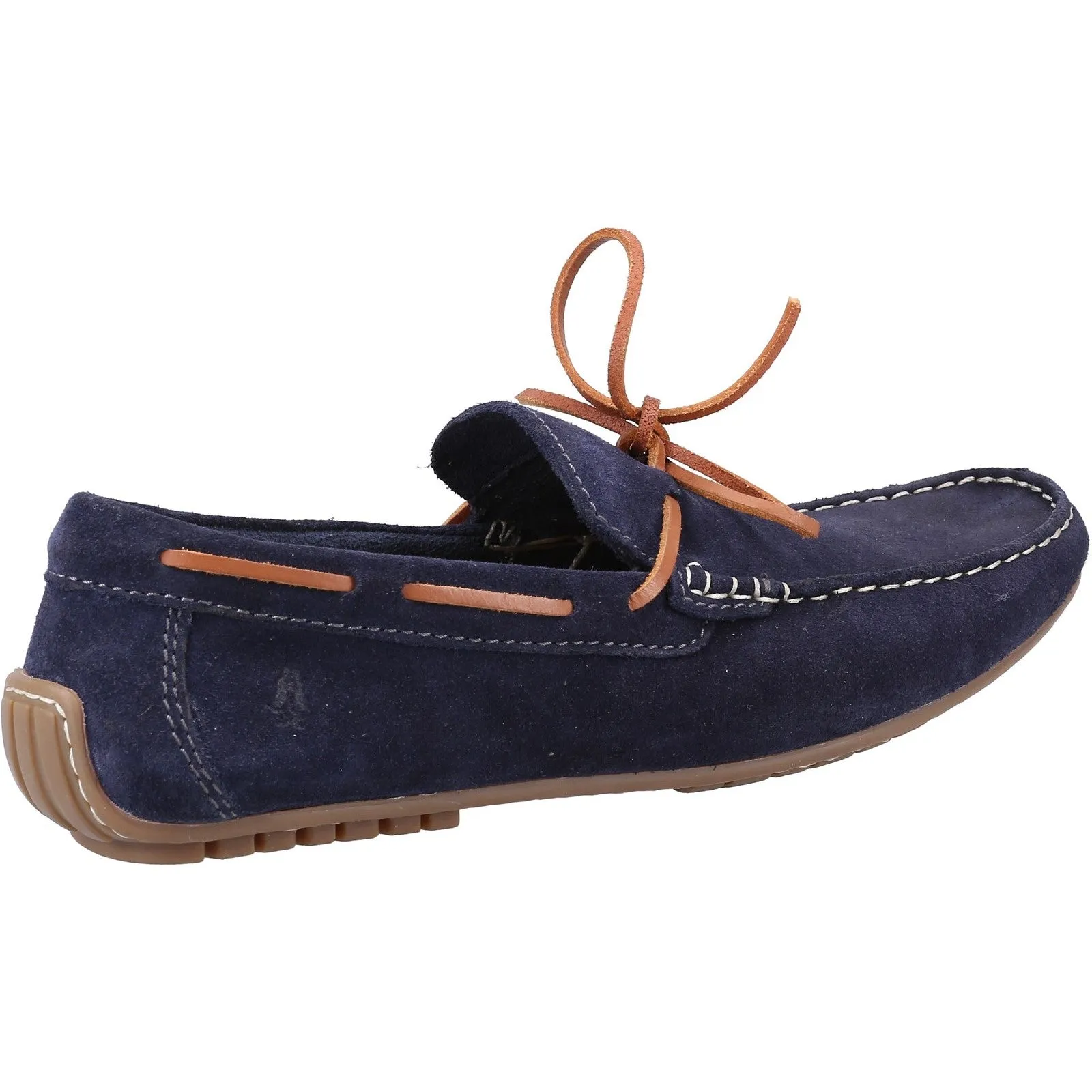 Hush Puppies Mens Reuben Suede Boat Shoes - Navy sold by The Foot Factory product image thumbnail 3