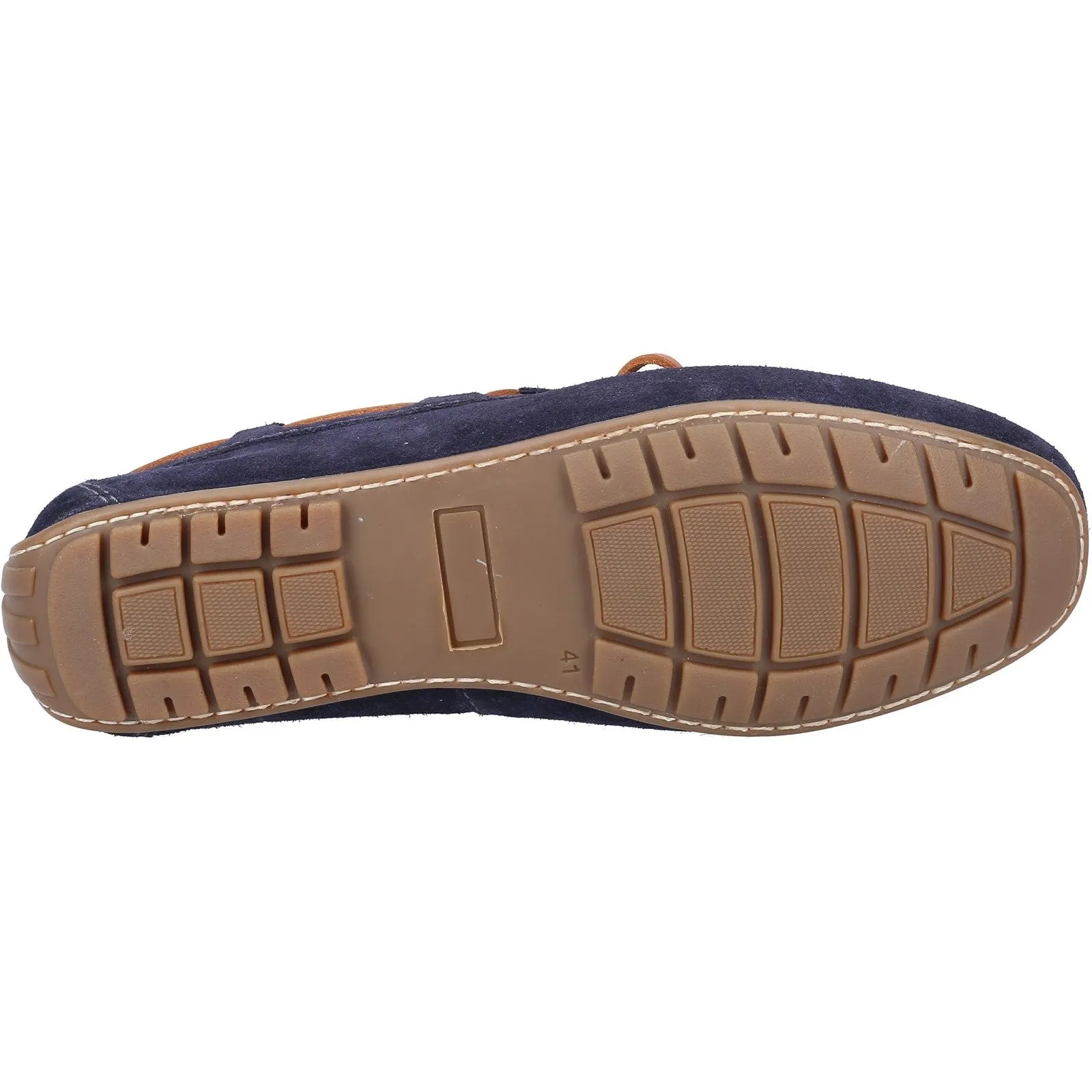 Hush Puppies Mens Reuben Suede Boat Shoes - Navy sold by The Foot Factory product image thumbnail 4