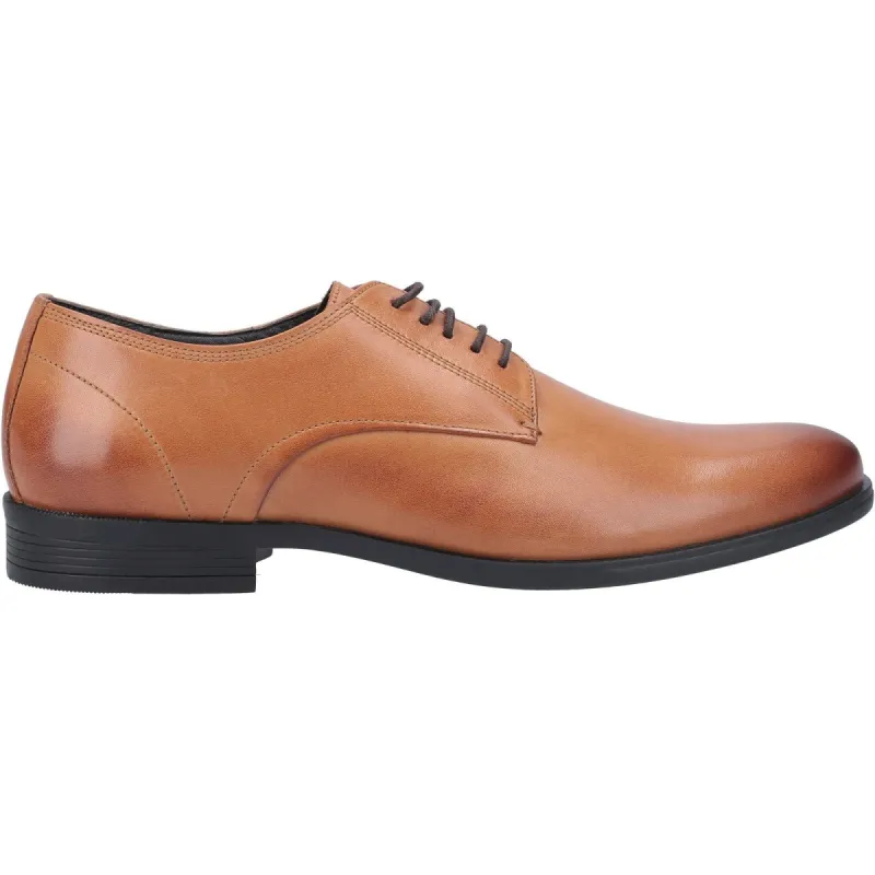 Hush Puppies Mens Oscar Leather Shoes - Tan sold by The Foot Factory
