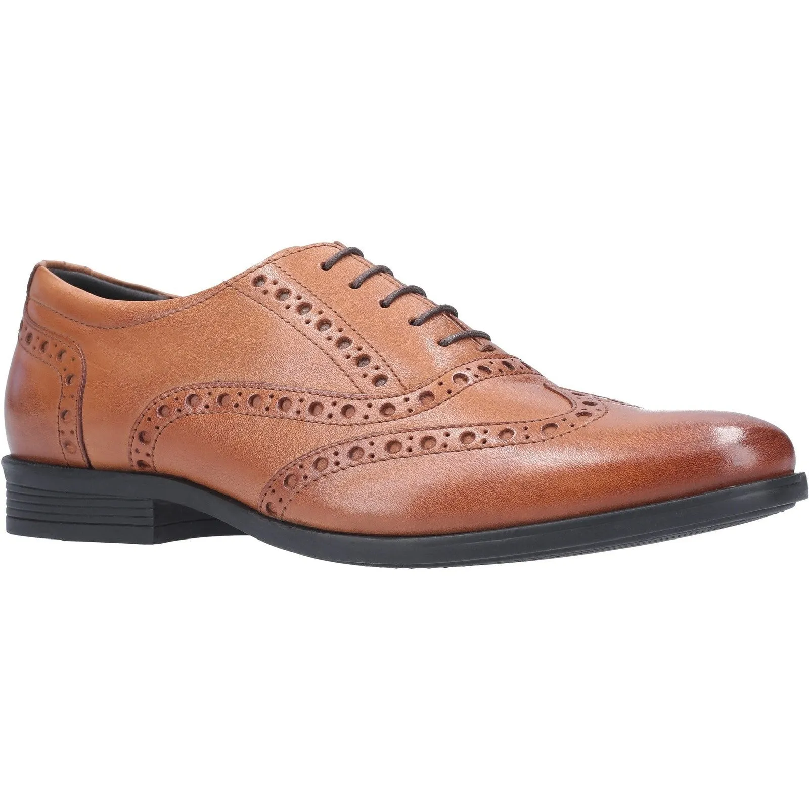 Hush Puppies Mens Oaken Leather Brogue Shoe - Brown sold by The Foot Factory product image thumbnail 2