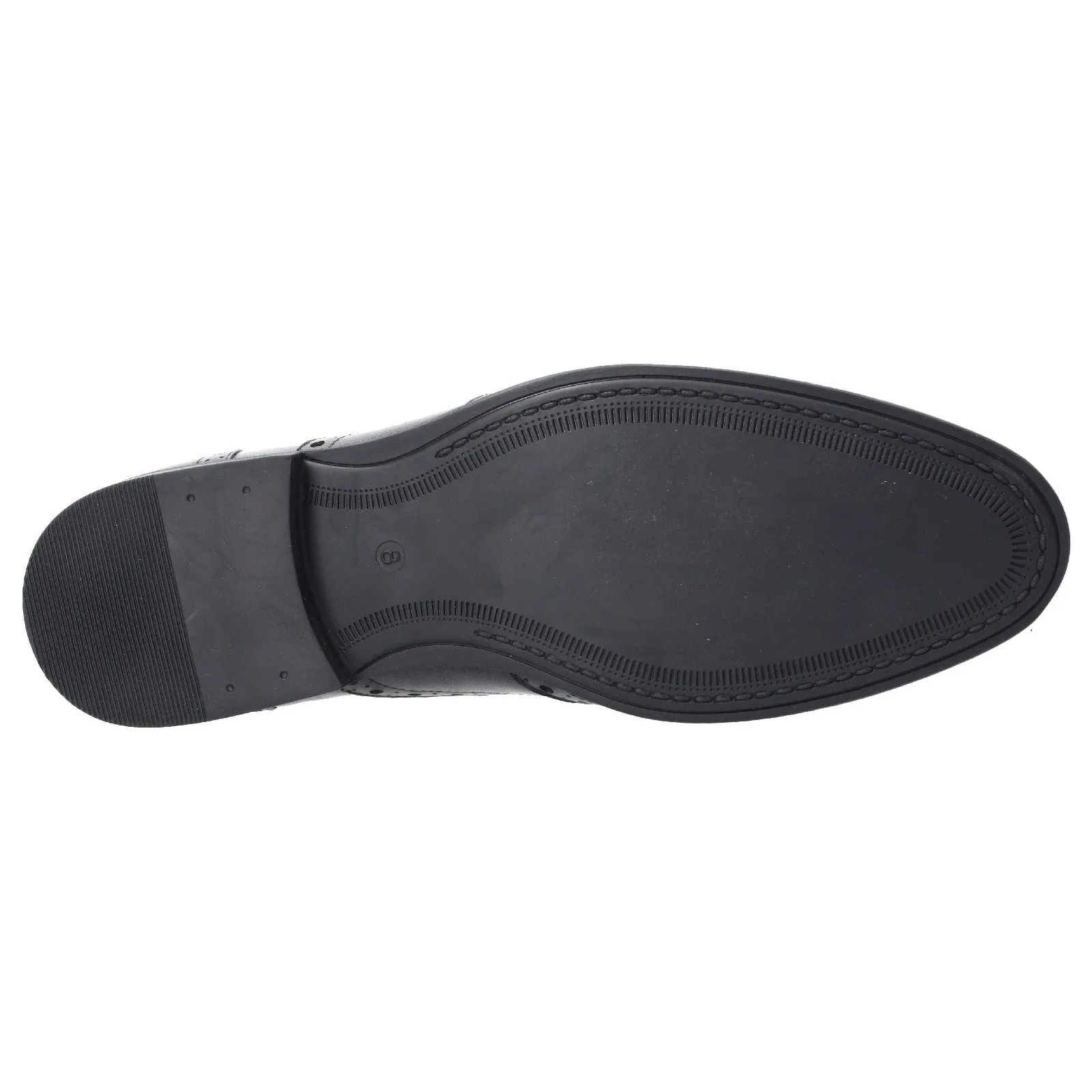 Hush Puppies Mens Oaken Leather Brogue Shoe - Black sold by The Foot Factory product image thumbnail 4