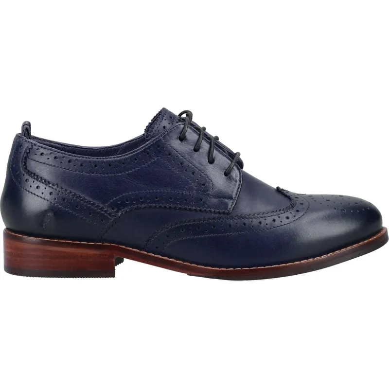 Hush Puppies Womens Natalia Leather Shoe - Navy sold by The Foot Factory