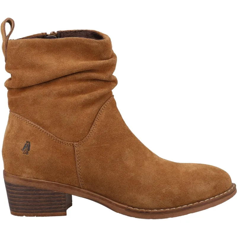 Hush Puppies Womens Iris Suede Boot - Tan sold by The Foot Factory