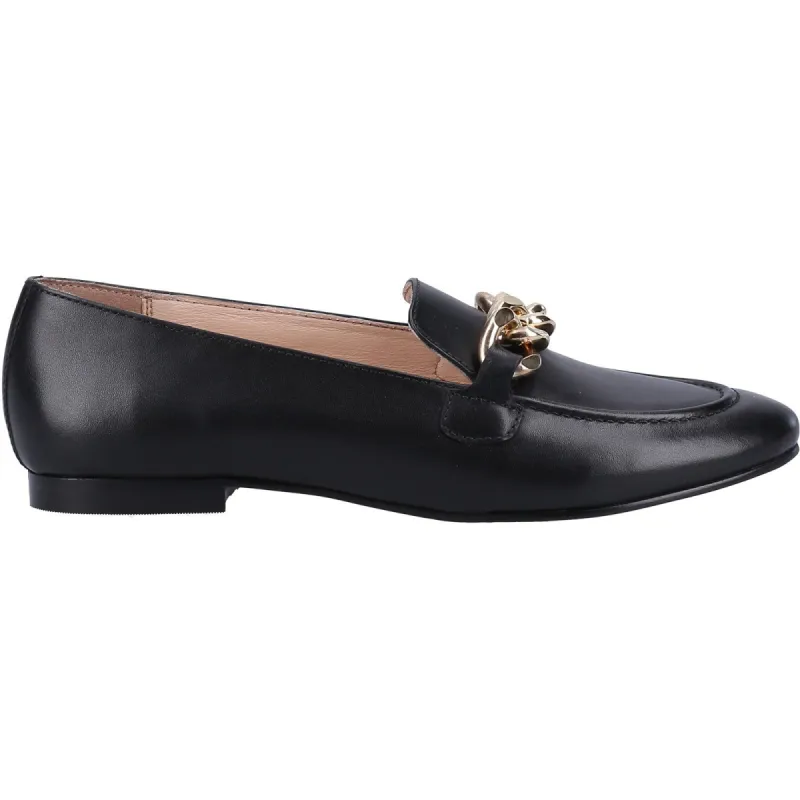 Hush Puppies Womens Harper Chain Loafer - Black sold by The Foot Factory