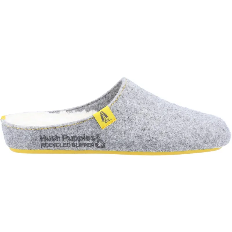 Hush Puppies Womens The Good Slipper - Grey sold by The Foot Factory