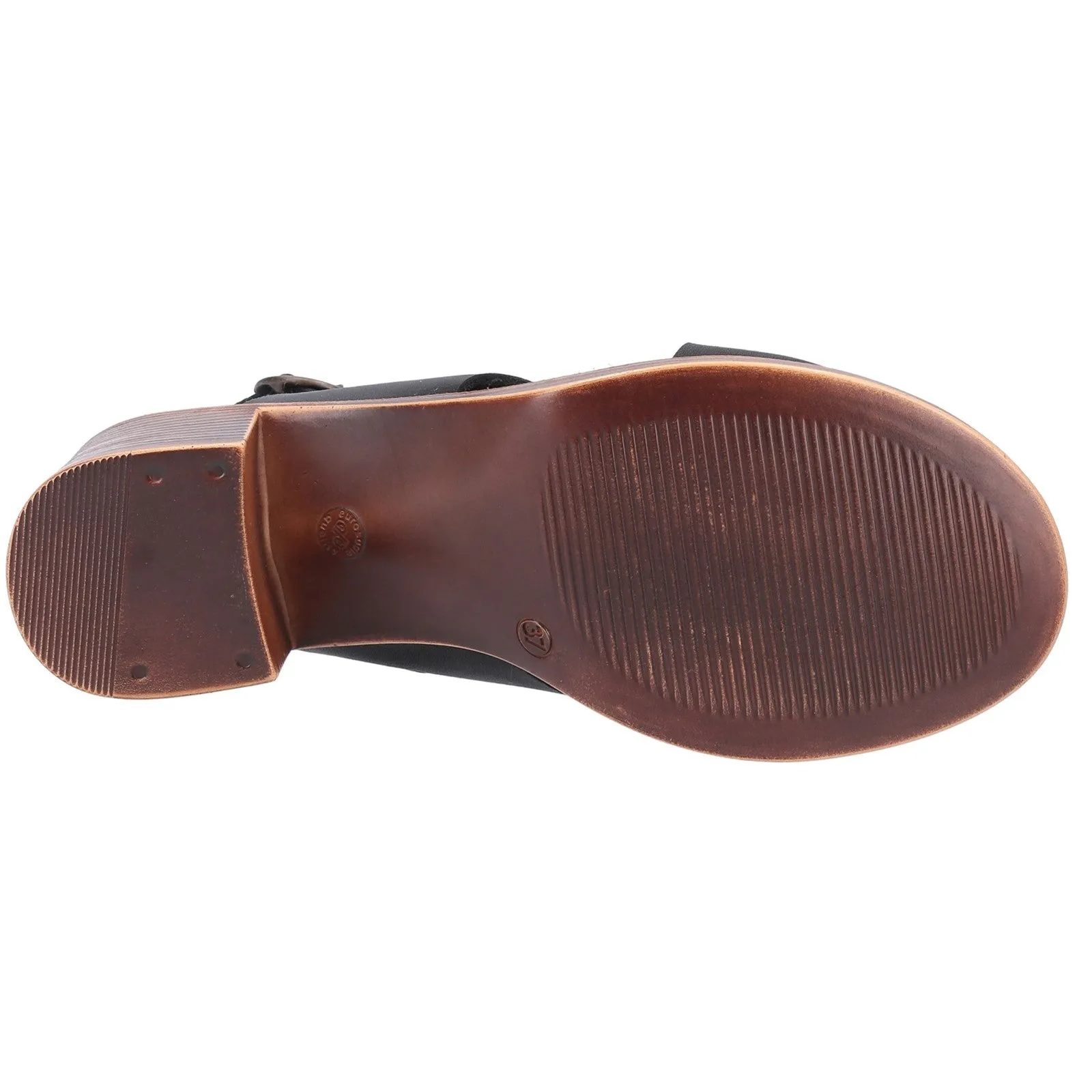 Hush Puppies Womens Gabrielle Leather Sandal - Black sold by The Foot Factory product image thumbnail 4