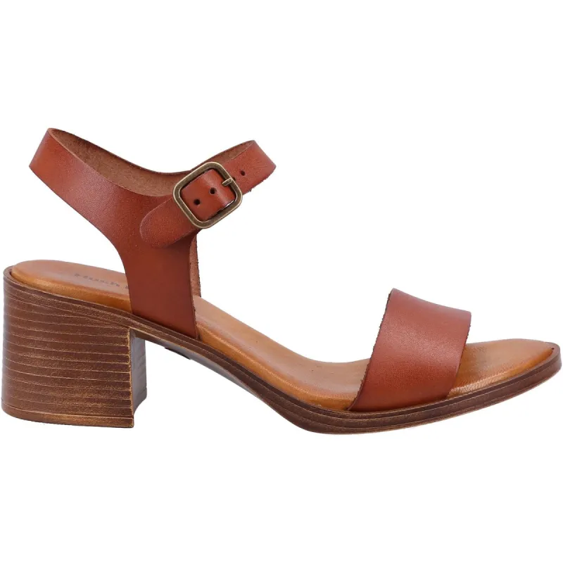 Hush Puppies Womens Gabby Leather Sandal - Tan sold by The Foot Factory