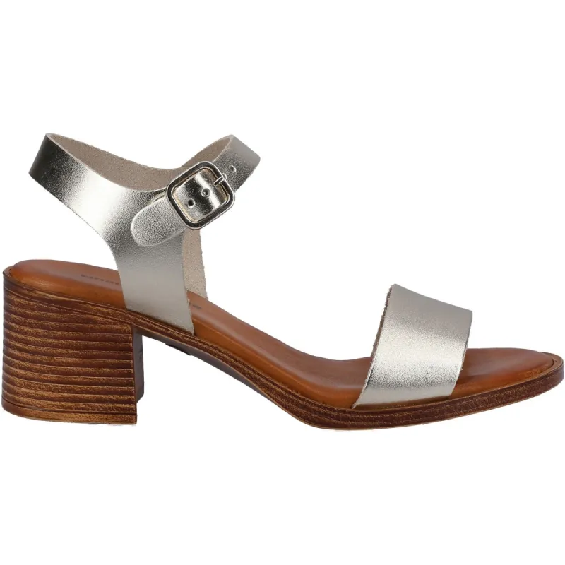 Hush Puppies Womens Gabby Leather Sandal - Gold sold by The Foot Factory