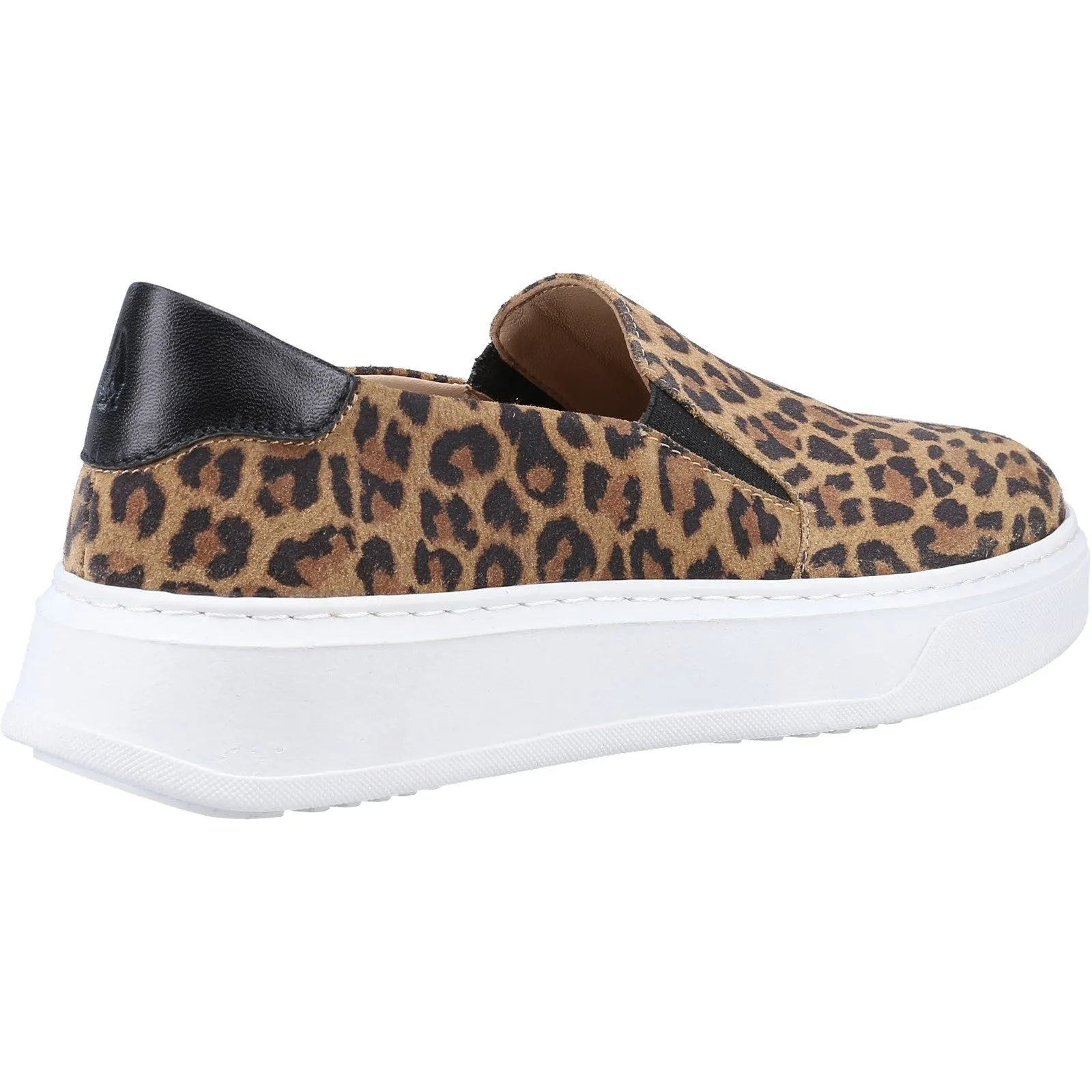 Hush Puppies Womens Corinne Slip On Leather Trainers Tan sold by The Foot Factory product image thumbnail 3