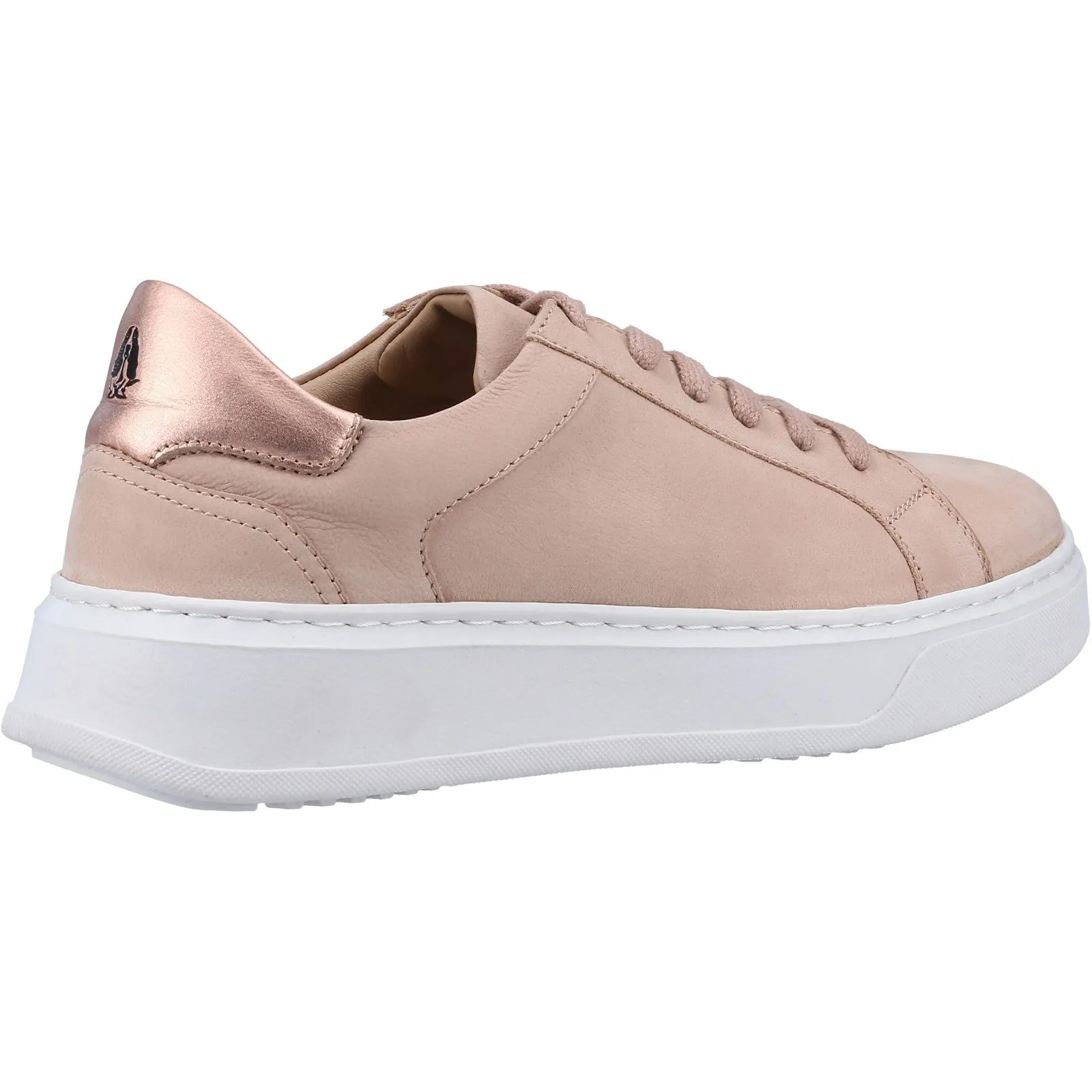 Hush Puppies Womens Camille Leather Trainers - Pink sold by The Foot Factory product image thumbnail 3