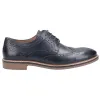 Hush Puppies Mens Bryson Leather Shoes - Navy sold by The Foot Factory
