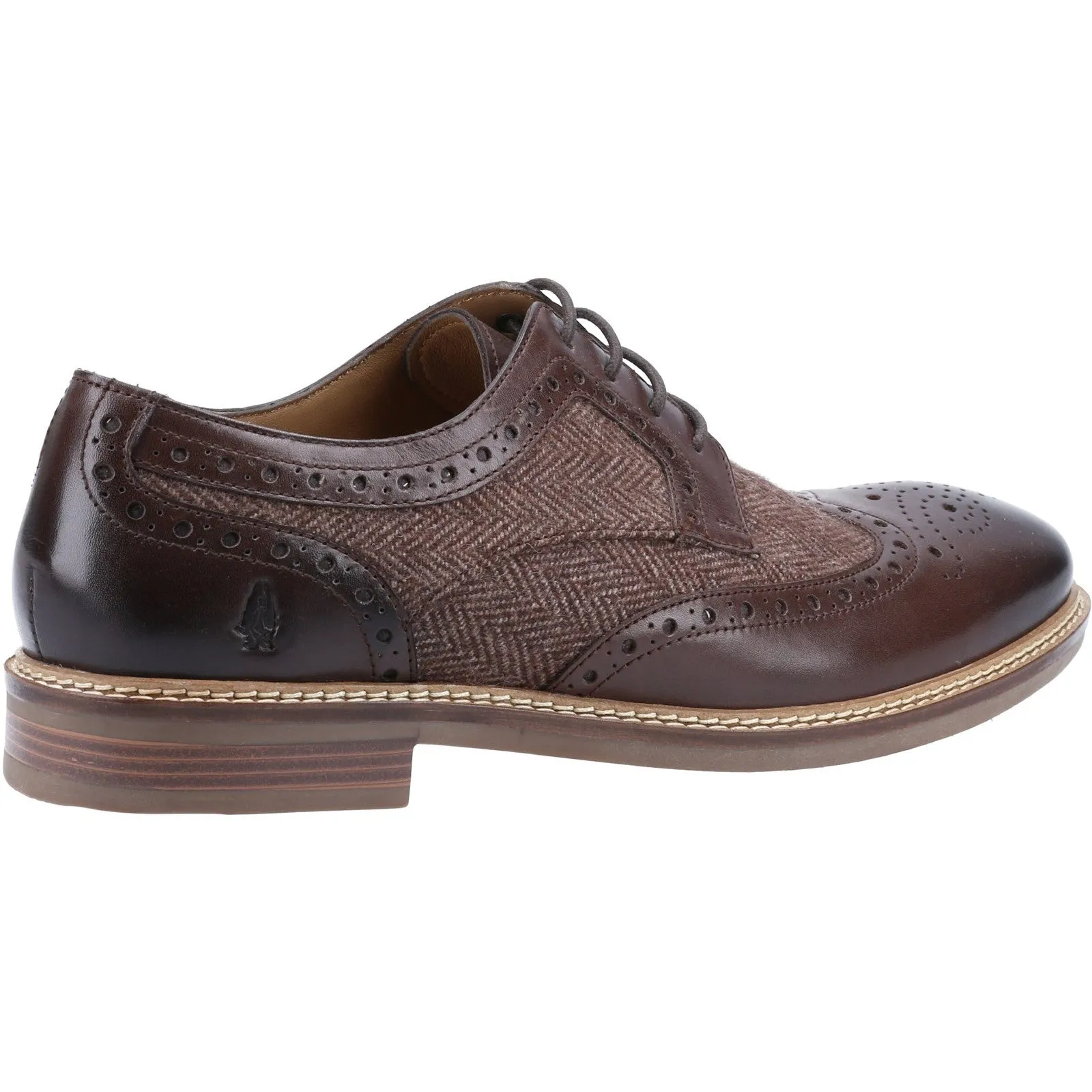 Hush Puppies Mens Bryson Leather Shoes - Chocolate sold by The Foot Factory product image thumbnail 3