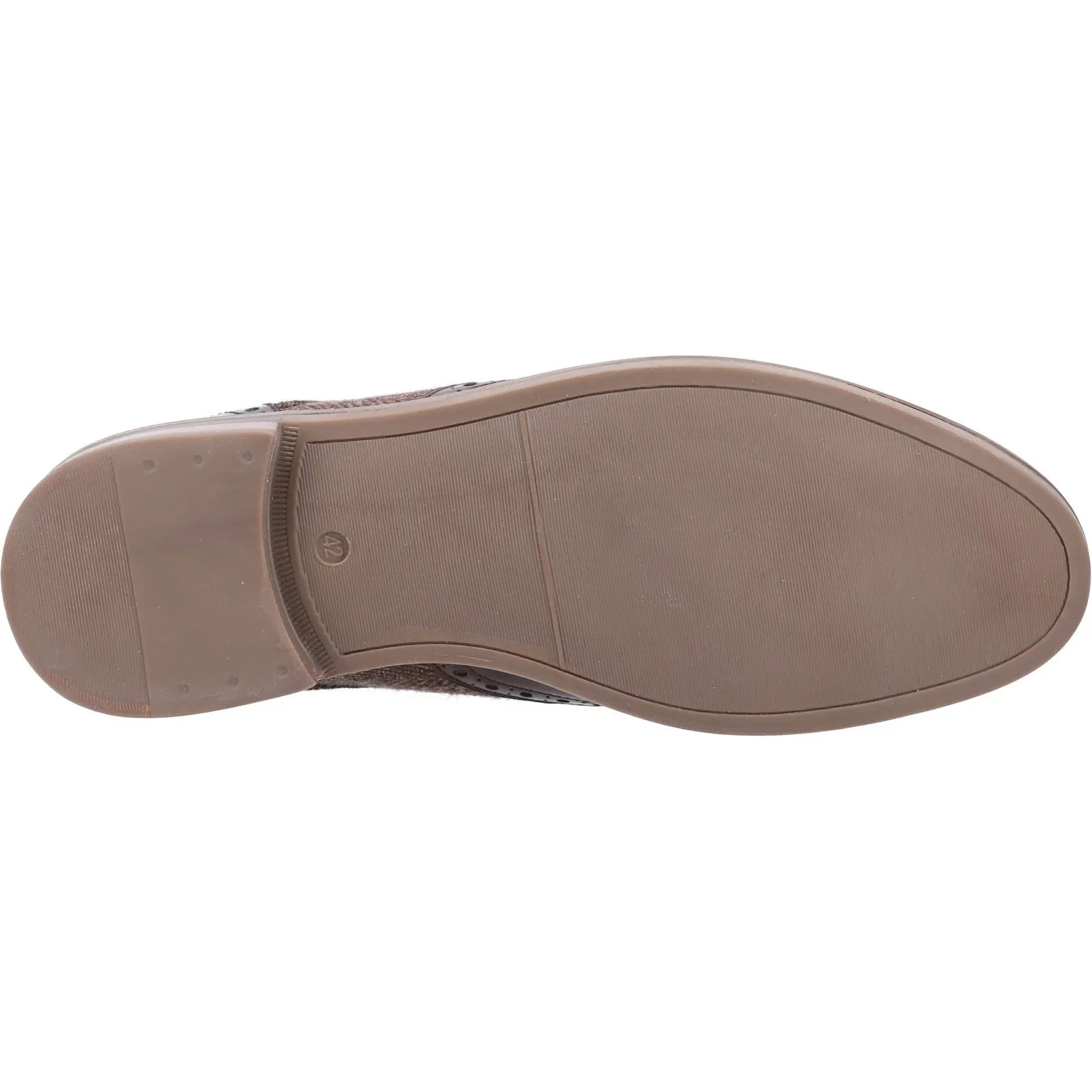 Hush Puppies Mens Bryson Leather Shoes - Chocolate sold by The Foot Factory product image thumbnail 4