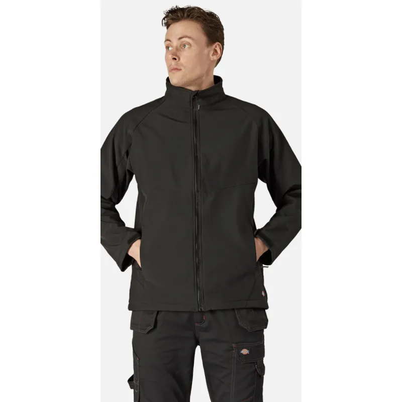 Dickies Mens Softshell Jacket - Black sold by The Foot Factory