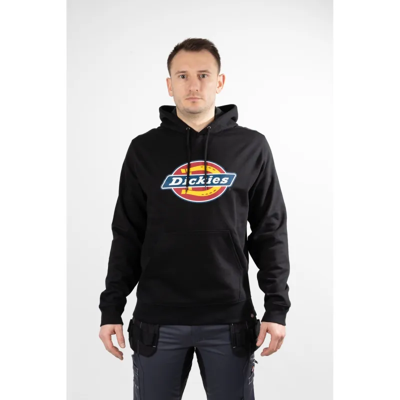 Dickies Mens Logo Graphic Fleece Hoodie - Black sold by The Foot Factory