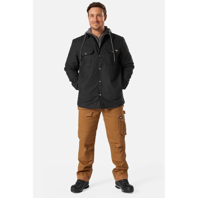 Dickies Mens Duck Shirt Jacket - Black sold by The Foot Factory