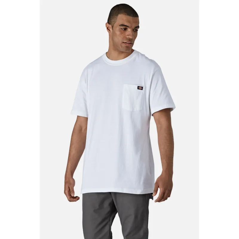 Dickies Mens Short Sleeve Cotton T-Shirt - White sold by The Foot Factory