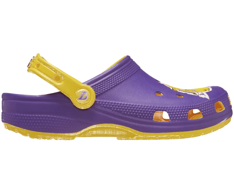 Crocs Unisex Los Angeles Lakers Clog - Sunflower sold by The Foot Factory