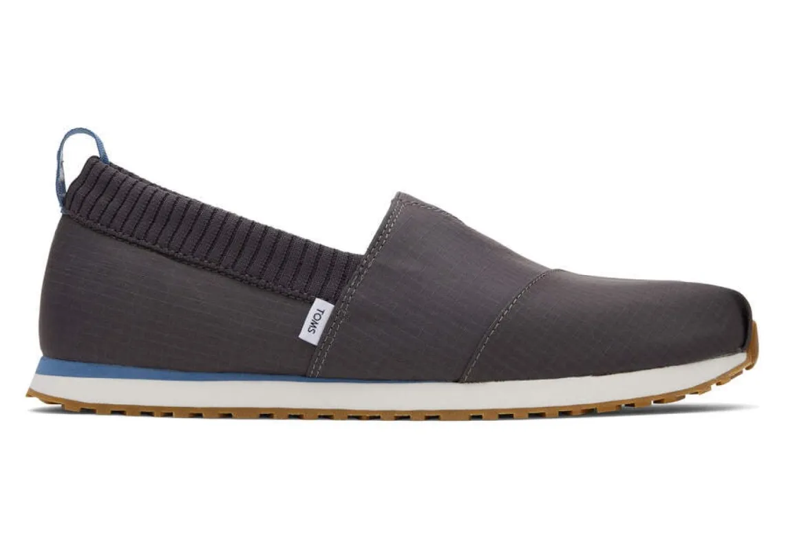 TOMS Mens Alpargata Resident Trainers - Pavement Grey sold by The Foot Factory