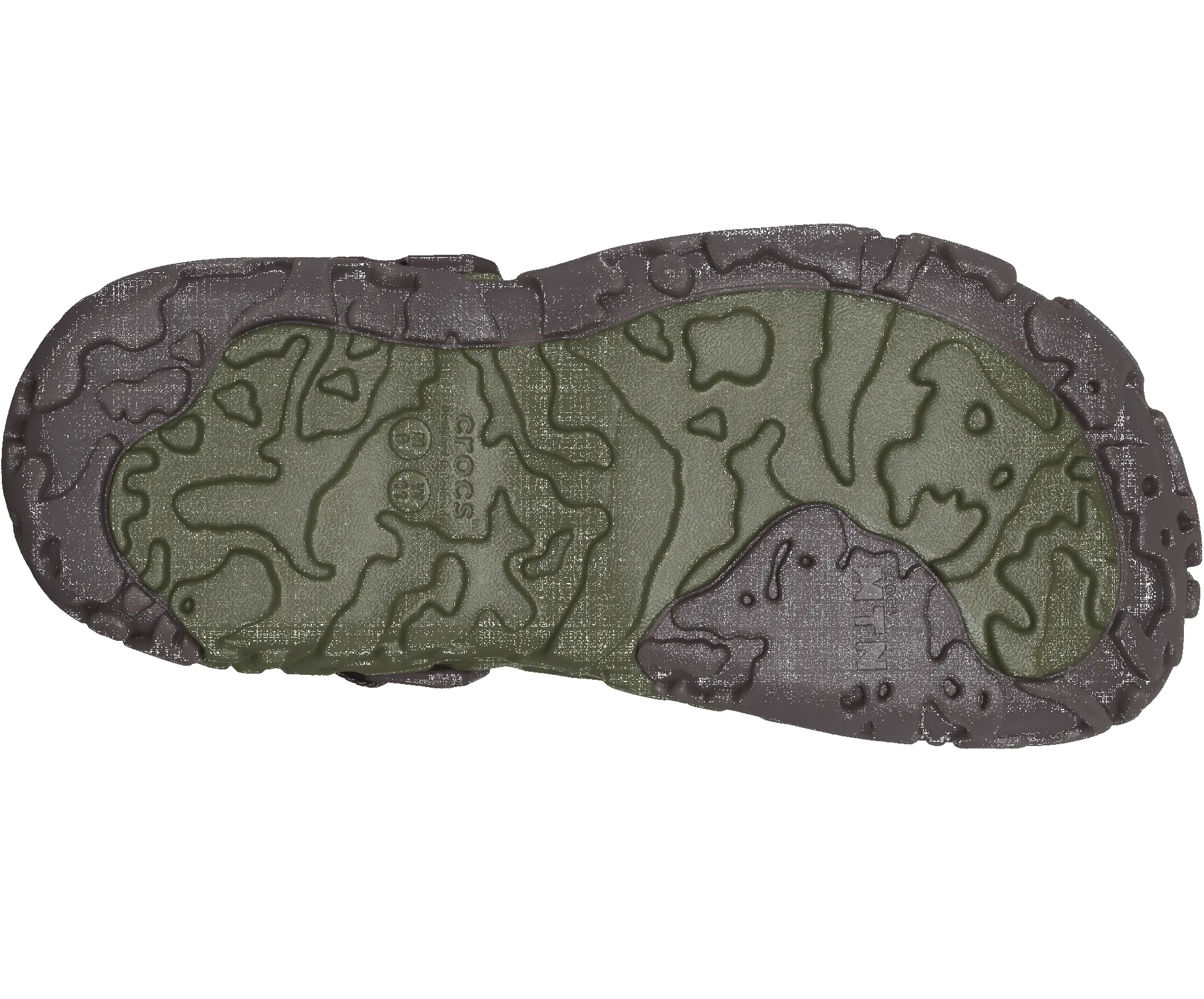 Crocs Unisex All Terrain Atlas Clog - Army Green / Espresso sold by The Foot Factory product image thumbnail 4
