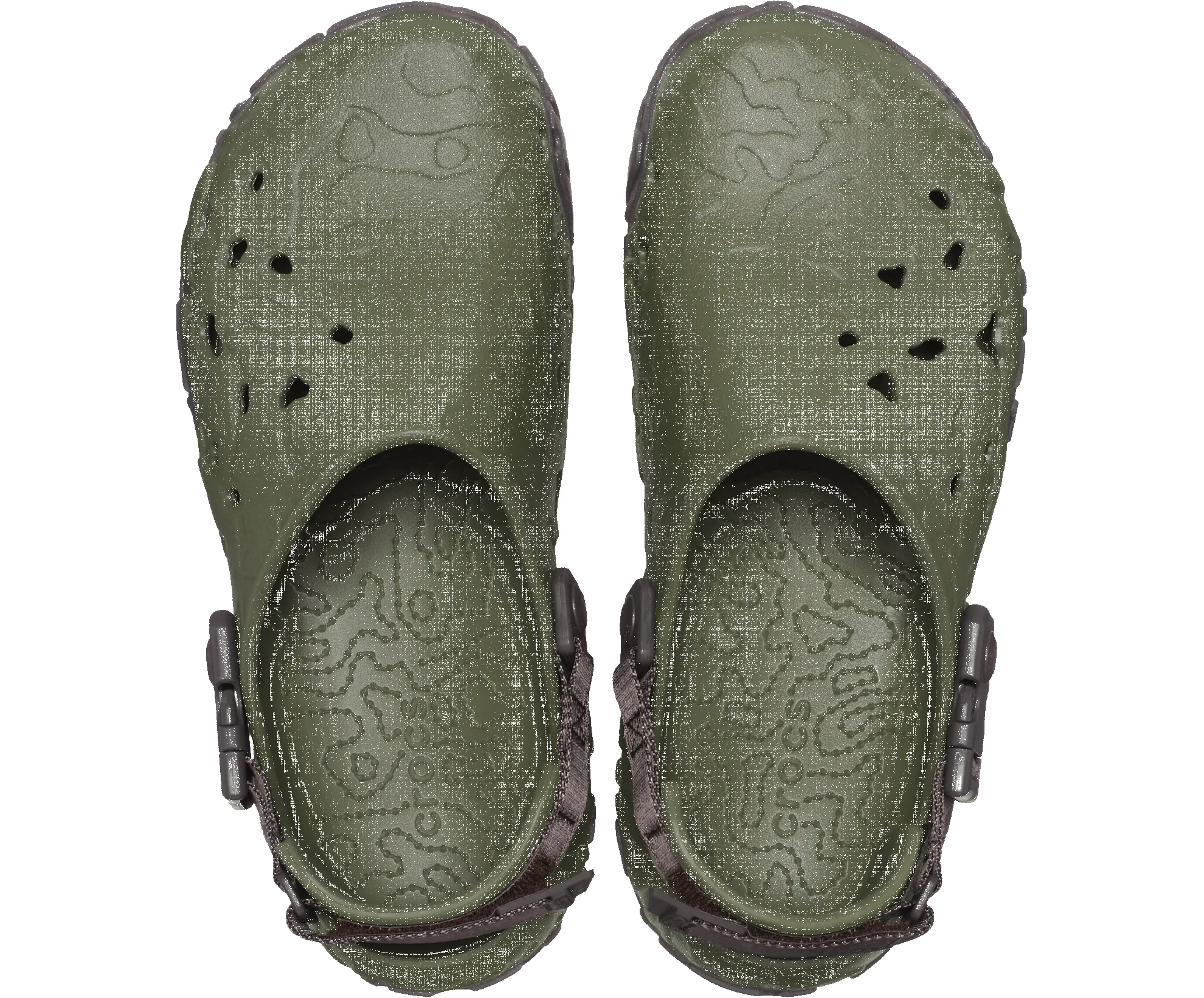 Crocs Unisex All Terrain Atlas Clog - Army Green / Espresso sold by The Foot Factory product image thumbnail 3
