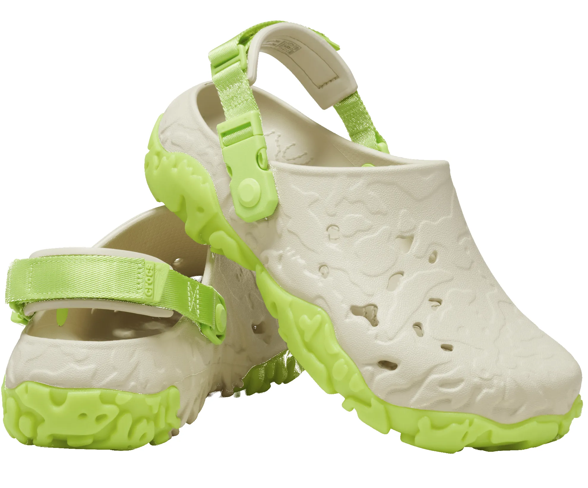Crocs Unisex All Terrain Atlas Clog - Bone / Lime sold by The Foot Factory product image thumbnail 2