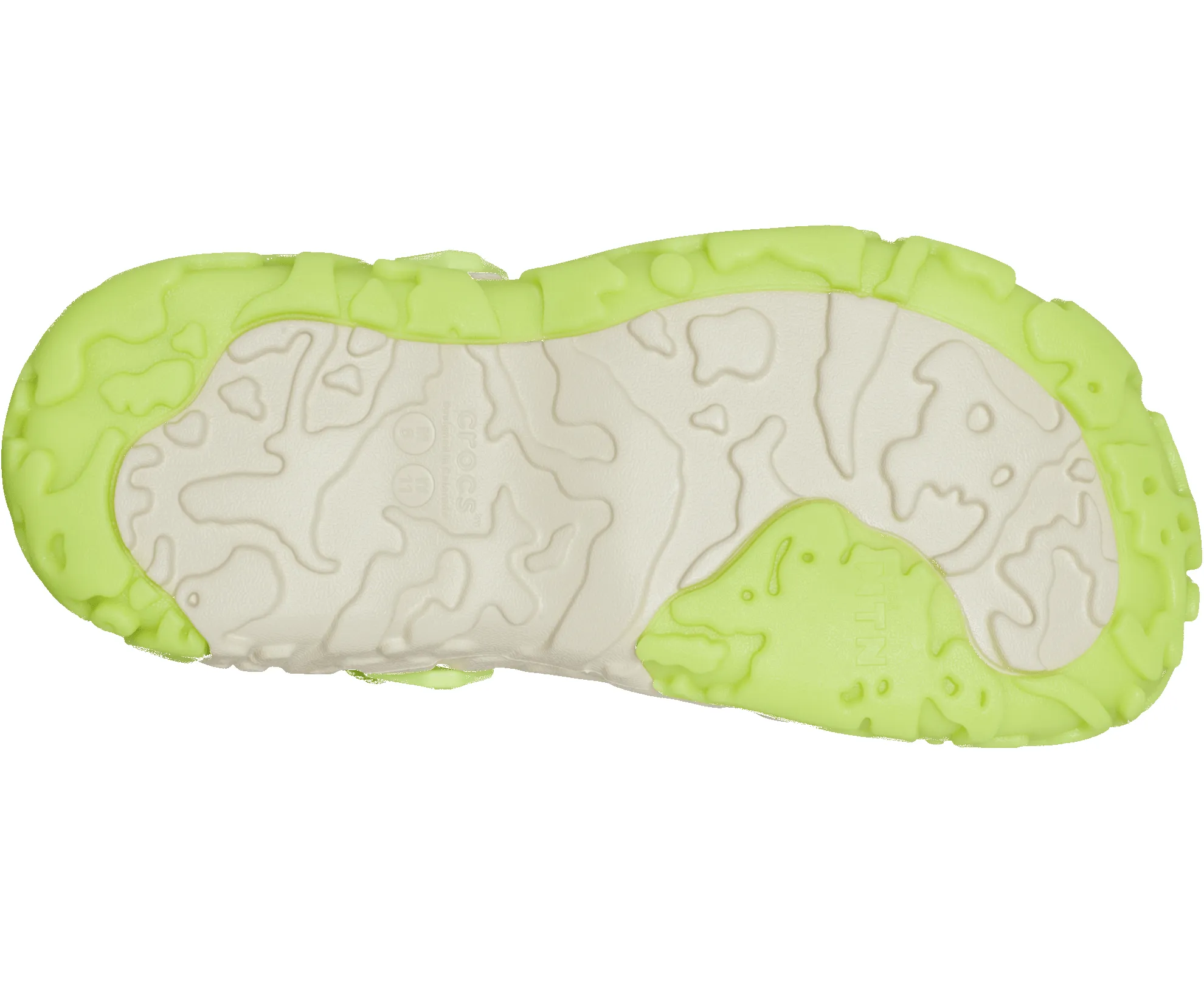 Crocs Unisex All Terrain Atlas Clog - Bone / Lime sold by The Foot Factory product image thumbnail 4