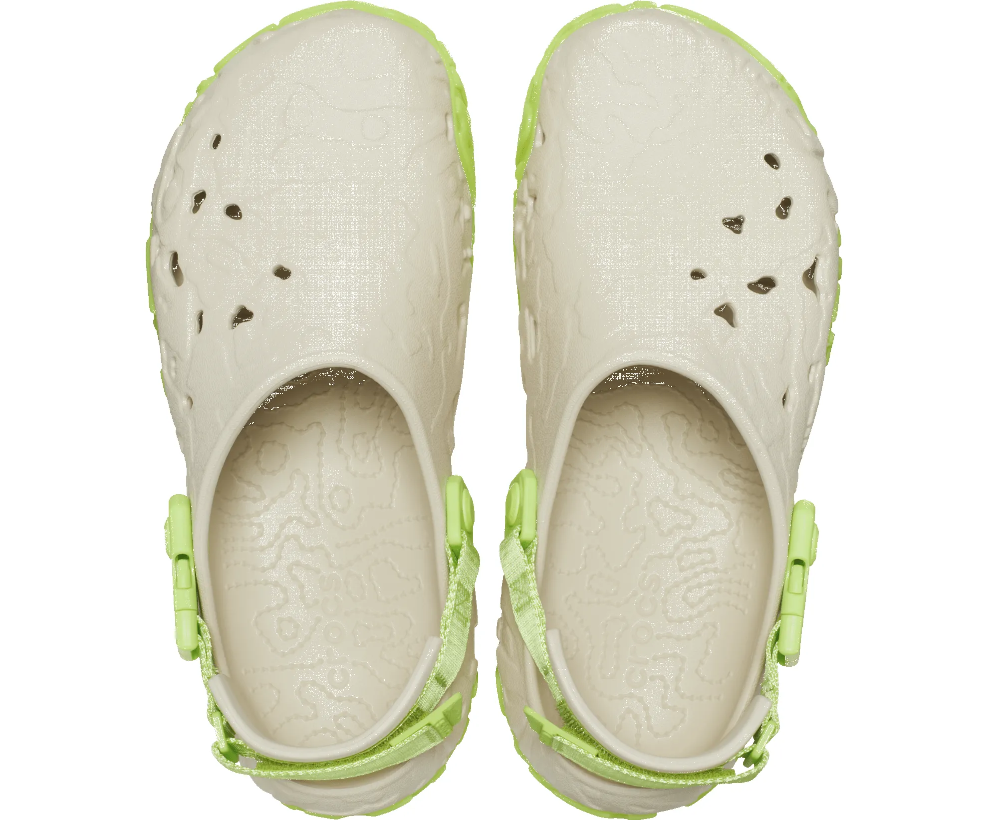 Crocs Unisex All Terrain Atlas Clog - Bone / Lime sold by The Foot Factory product image thumbnail 3