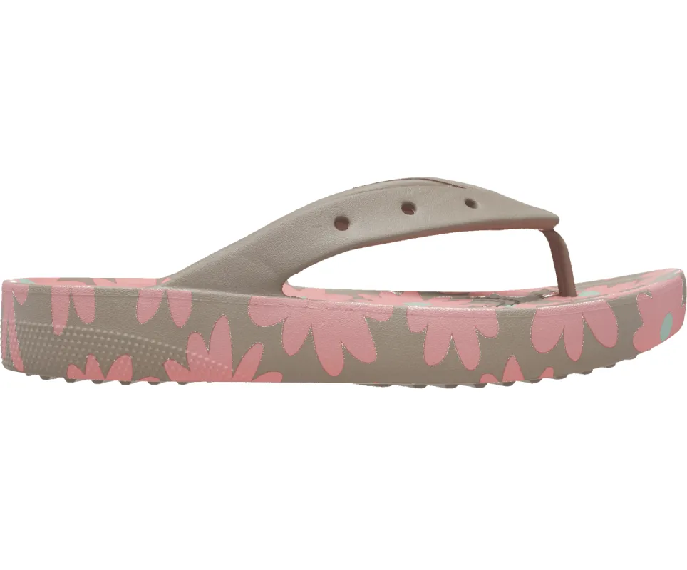 Crocs Unisex Classic Platform Retro Flip Flop - Multicoloured sold by The Foot Factory
