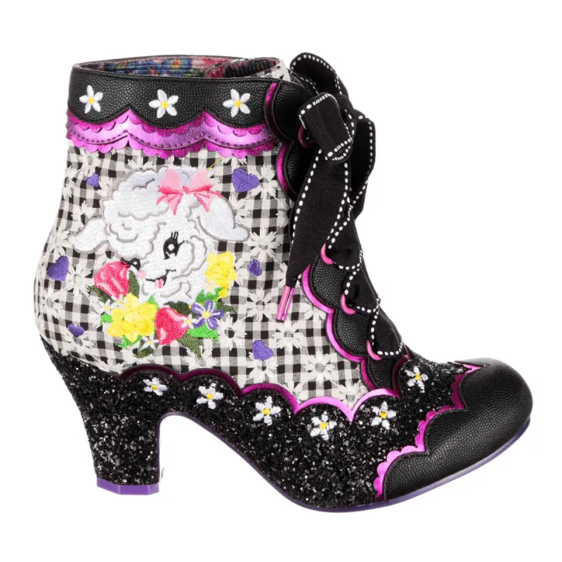 Irregular Choice Womens Leaping Lamb High Heels - Black sold by The Foot Factory