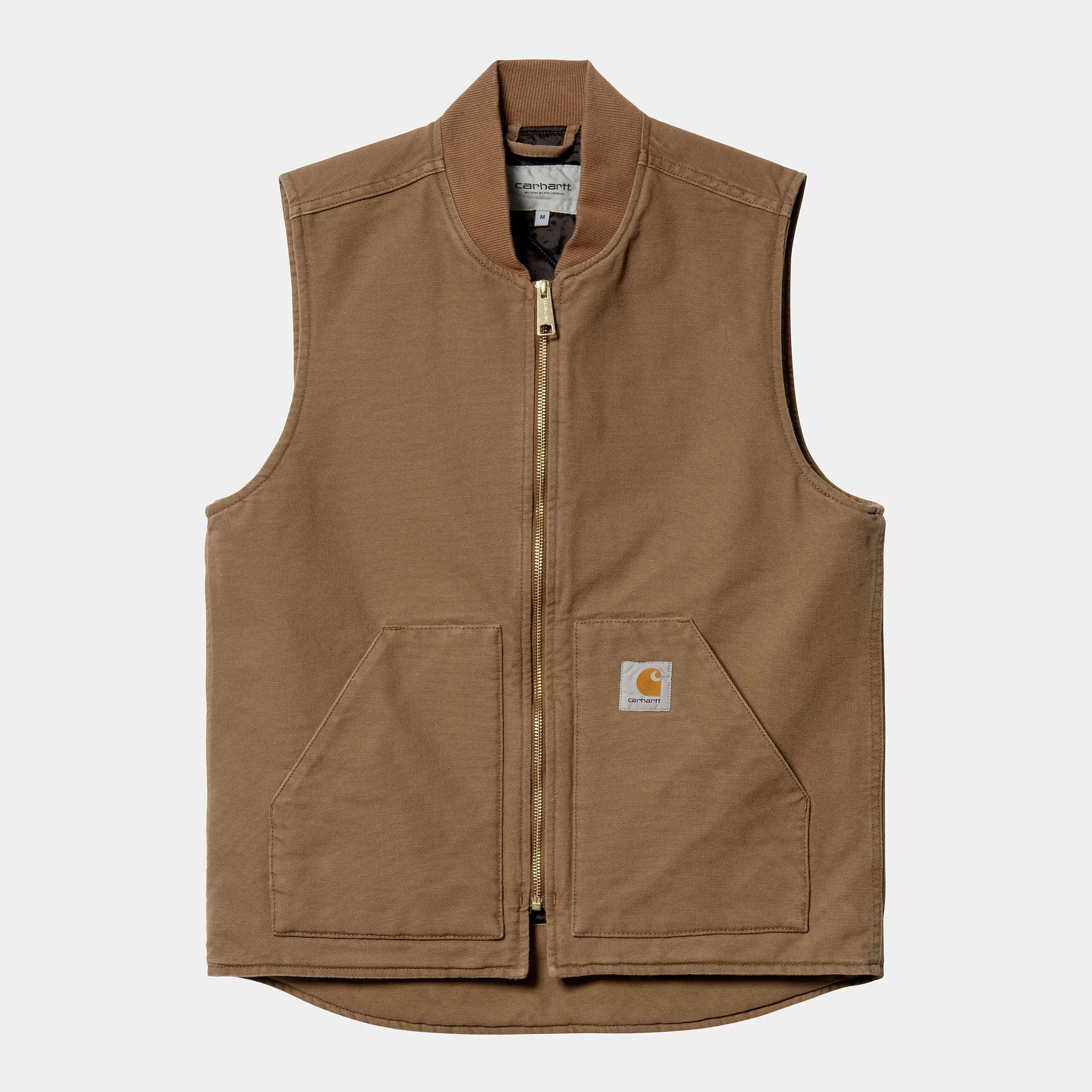 Carhartt WIP Mens Classic Vest - Hamilton Brown Rinsed sold by The Foot Factory
