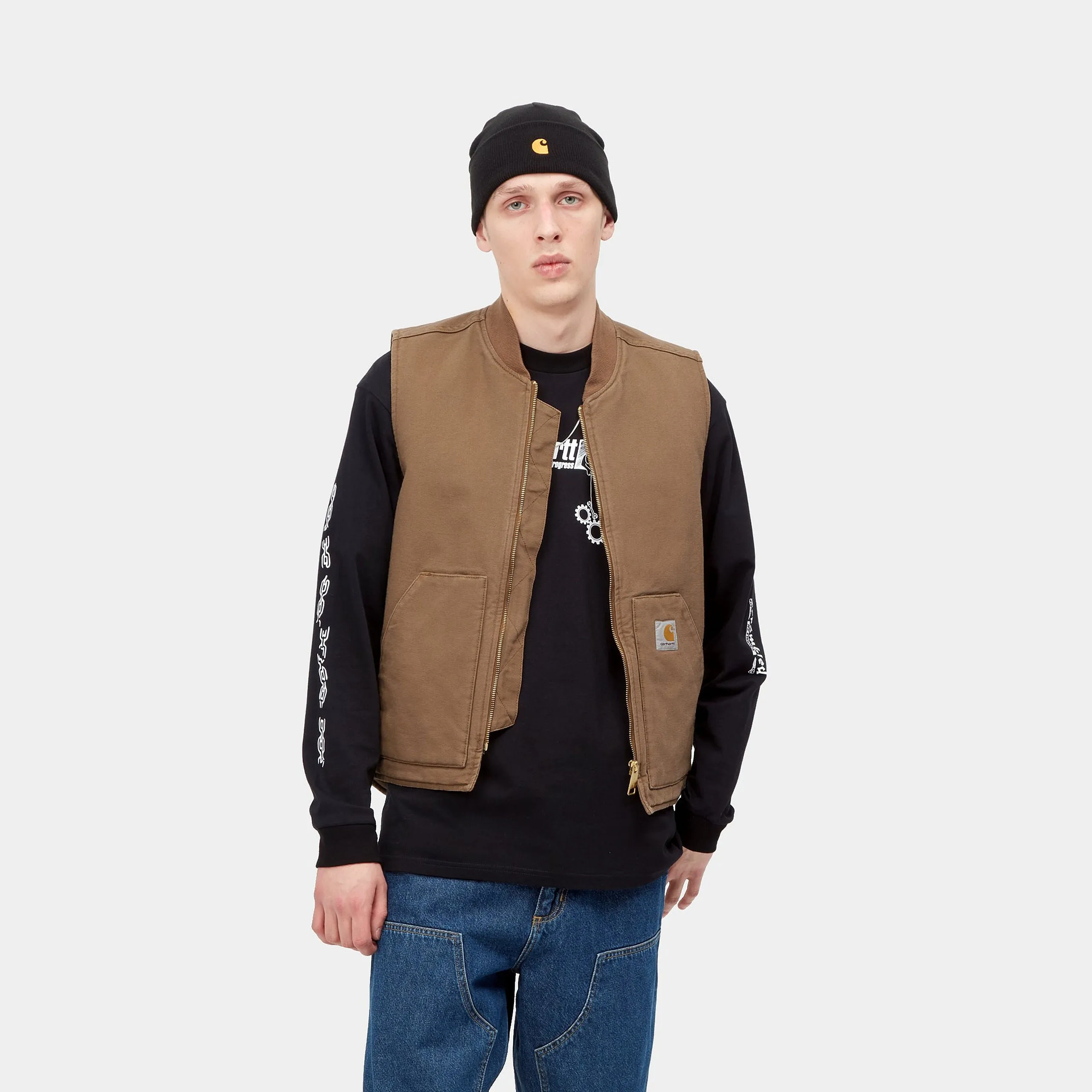 Carhartt WIP Mens Classic Vest - Hamilton Brown Rinsed sold by The Foot Factory product image thumbnail 5